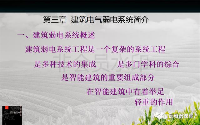 建筑强电与弱电系统的基础知识（PPT图文介绍），建议收藏