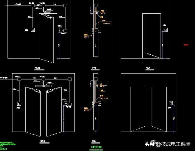 一套非常详细的弱电CAD系统图及大样图，收藏